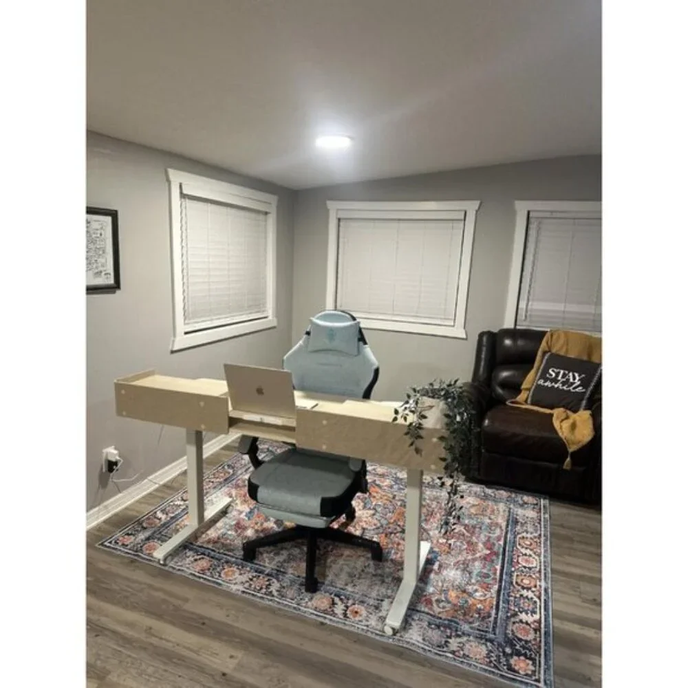 New 5x7 Washable Boho Rug, Non-Slip Distressed Medallion Carpet for Home & Room